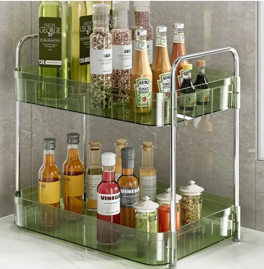 Domline Mutfak Ve Banyo İçin İki Katlı Masaüstü Raf 162046006 Beyaz