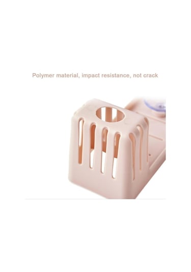 Mavi Mutfak Emme Lavabo Drenaj Rafı Kaşık Çatal Konteyner Tutucu Raf Fırça Asılı Sepet Mavi