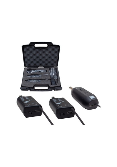 Ayt Magicvoice Mv-19590 Gitar Tip Kablosuz Enstrüman Mikrofonu Üçlü Set 40 Metre Çekim Mesafesi