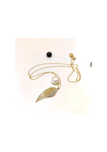 Altın Ürünler Melek Kanadı Kolye 14 Ayar