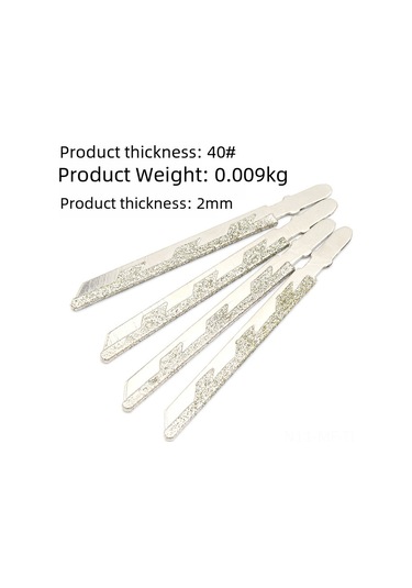 Mufunye Diamant Kaplı Eğri Testere Teli: Seramik, Tuğla Ve Taş Kesimi İçin Dayanıklı Elektrikli Tekli Testere Ucu Titan Kaplı Eğimli Diş