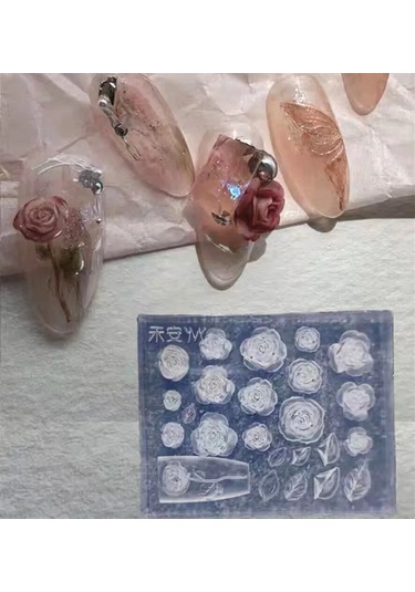 1 Adet Çiçek Şerit Gül Lale Kalıp Zambak 3d Akrilik Kalıp Papatya Gül Nail Art Süslemeleri Çivi Dıy Silikon Çivi Kalıp Plum