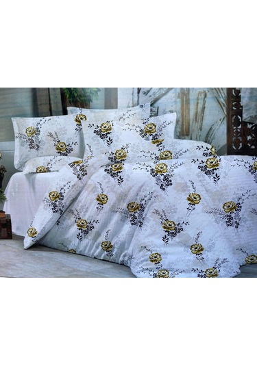 Desenli Tek Kişilik Nevresim Takımı Mavi