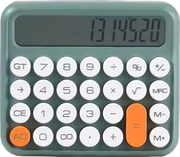 Zr741 Jn-800 Junno Yeşil Hesap Makinesi Çok Renkli