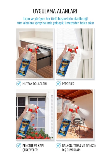 Chrysamed İnsektisitt Max Böcek İlacı 2 L + Trigger İlaçlama Tabancası