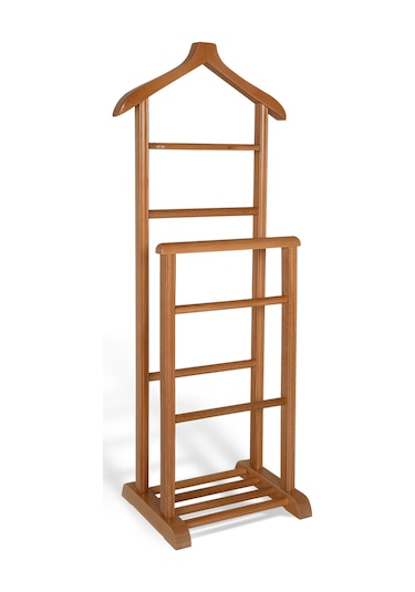 İkili Dilsiz Uşak Açık Kahverengi Masif Ahşap Palto Ceket Cüppe Diğer