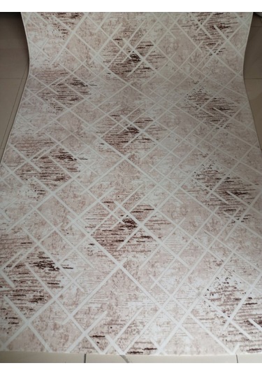 Aslan Home Bej Yumuşak Dokulu Yıkanabilir Kaymaz Dört Mevsimlik Salon, Banyo, Balkon, Genç Odası Kesme Yolluk Bej