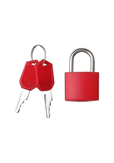 Linze 6 Anahtar Mini Asma Kilit Bagaj Kilidi İmmobilizer Renkli 60003706