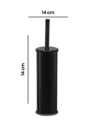 Bath Tuvalet Fırçası - Siyah - 36 Cm Renkli