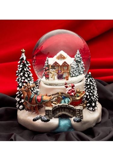 Yerli, El Boyaması, Müzikli Ve Kendinden Üflemeli, Köprülü Kızak, Noel Kar Küresi.