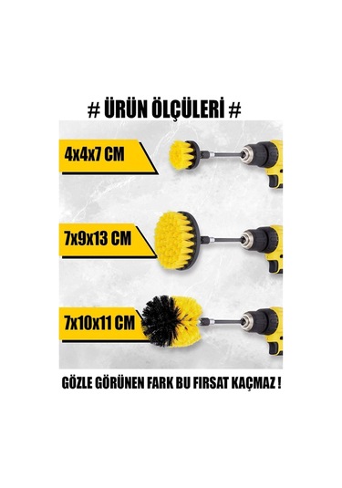 İsgstore 3'lü Matkap Ucu Temizlik Fırçası