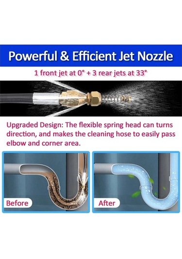 Besthome1 10m 2320psi 160bar Yüksek Basınçlı Boru Temizleyici, Karcher K2-k7 Uygun