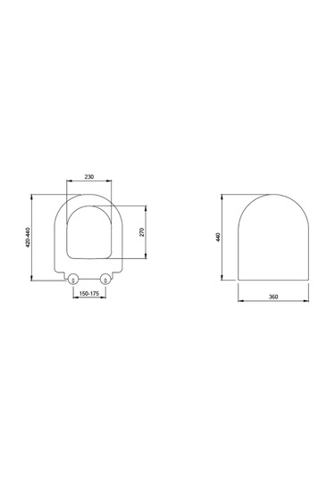 Bocchi Pure S Kısa Klozet Kapağı Mat Somon A0302-032 Beyaz