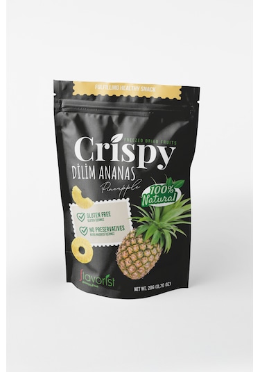 Dondurularak Kurutulmuş Ananas Dilimleri 20 Gram