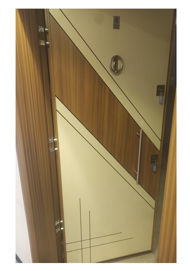 Çelik Kapı Modelleri Eskitme Kasa Düz Model Daire Kapısı Sağ 3