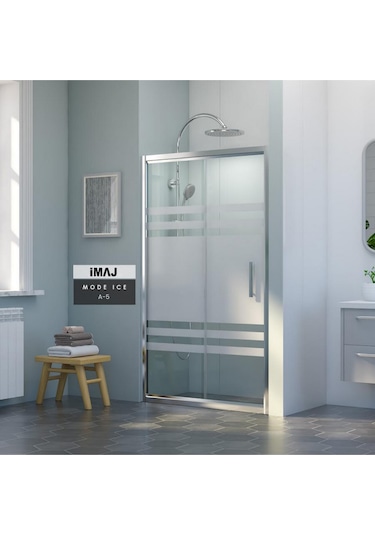 İmaj Banyo Mode İce A-5 İki Duvar Arası 1 Sabit 1 Sürgü Duşakabin Krom