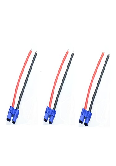 14awg - Ec3 Dişi Konnektör - 10 Cm Silikon Kablo