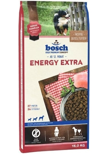 Bosch Energy Extra Kümes Hayvanlı Yetişkin Köpek Maması 15 KG