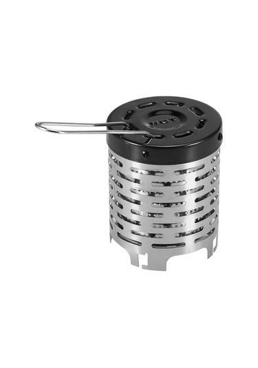 Yunboo Taşınabilir Çadır Isıtıcı - Paslanmaz Çelik Yapı, Isı Artırıcı İki Katlı Konstruksiyon, Çalışma Ocağına Kolay Kurulum Gümüş