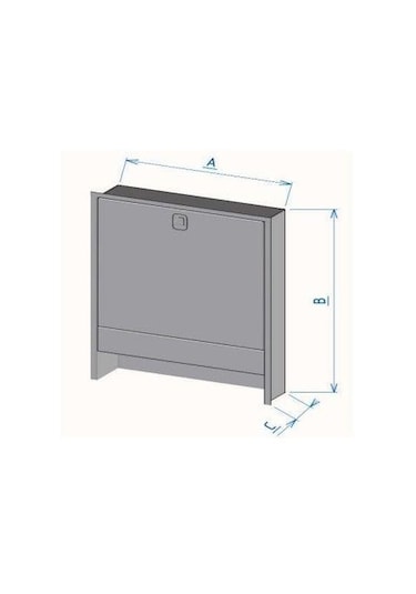 Eryıl Sıva Altı Kollektör Dolabı 60x60x10 Cm