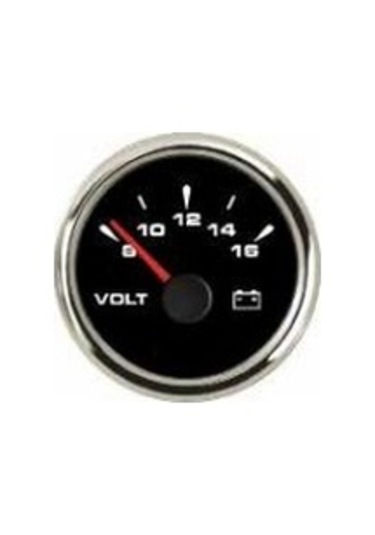 Sealux Voltmetre Ø52Mm Siyah 12V Siyah
