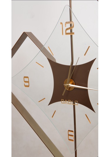 Eksen Bronz Modern Bablo Premium Duvar Saatleri Bronz