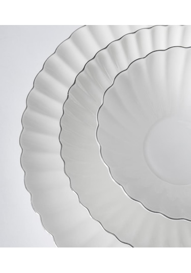 Maxx Doria Parthenon Platinum 12 Kişilik 58 Parça Yemek Takımı Pa2069 Beyaz