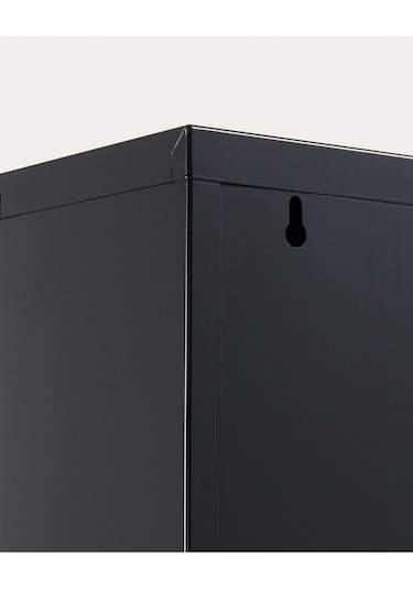 Üçlü Metal Ayakkabılık Premium Siyah Siyah