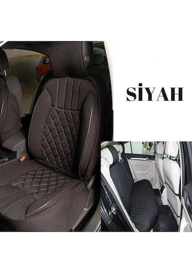 Ssanyoung Korando Sports Lüks Oto Koltuk Minderi Ön Arka 5'li Takım Siyah Fs