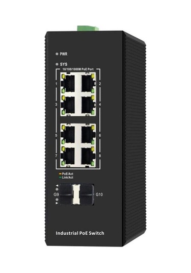 8 Port 10/100/1000 +2 Ge Sfp Endüstriyel Poe Switch-118437