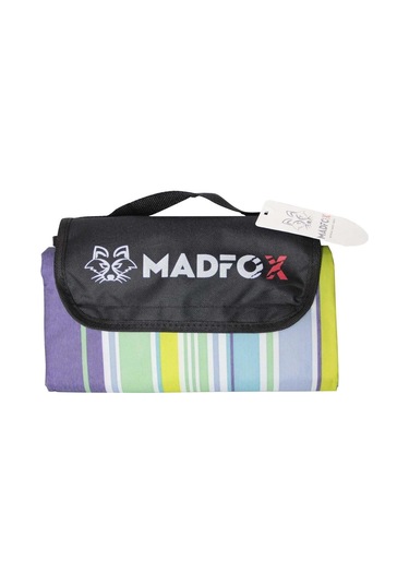Madfox Skyloft Su Gecirmez Piknik Kamp Örtüsü Blue Stripe Çok Renkli