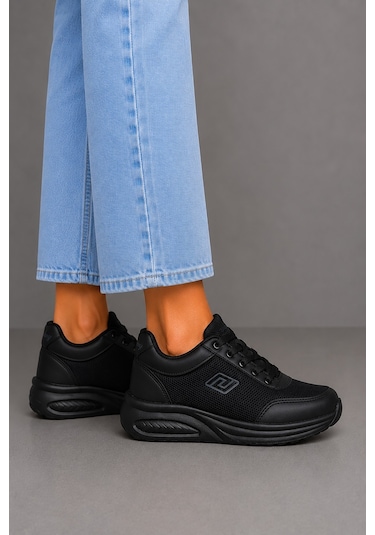 Bluefeet Prl Siyah Anorak Kadın Sneaker Spor Ayakkabı