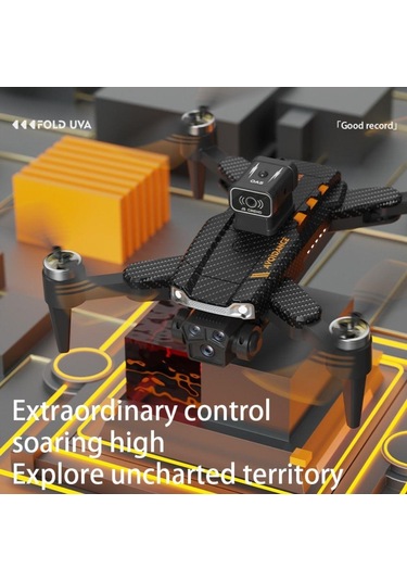 Js22pro Drone,4k Uzaktan Kumandalı, Fırçasız Motorlu 360 Roll Özellikli , Çift Lens Korumalı Drone-1472