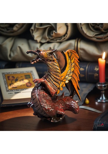 Alevle Mühürlü Nöbetçi - Ejderha Nefes Alan Ateş Heykeli, El