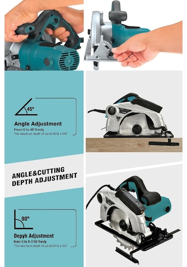 Assur 1400W Elektrikli Sunta Kesme 185 MM Daire Testere - 2343