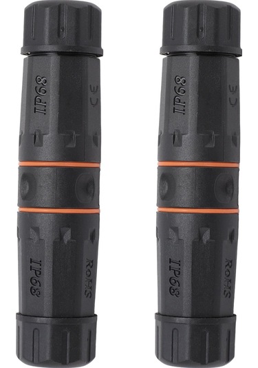 Fosenze Ip68 Su Ve Toz Dayanıklı Cat6a Rj45 Feme-feme Ethernet Koppleri, Dış Mekan İçin 2 Adet M23 Port, 250mhz, Cat5/cat5e/cat6 Uyumlu