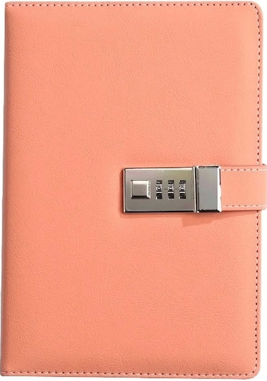 Kilitli Ajanda Günlük Not Defteri Notebook Pembe İthal Ürün Pembe