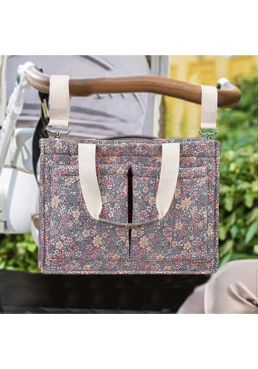 Bebek Bezi Düzenleyici Çanta Geniş Çiçek Çantası, Askılı, Hafif Seyahat Saklama Çantası, Taşınabilir Bebek Bezleri, Islak Mendiller, Oyuncaklar Ve Bebek Ürünleri Saklama Çantaları, Ebeveynler İçin İdeal Diğer