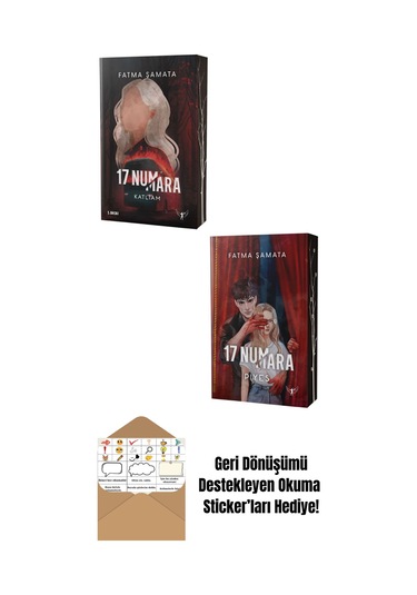 17 Numara Katliam + 17 Numara Piyes 2 Kitap Set + Okuma Sticker'ları