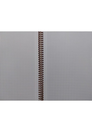 A4 80 Yaprak Kareli Telli Defter Pastel Renk Plastik Kapak Göz Yormayan Krem Renk Kağıt Nar Çiçeği