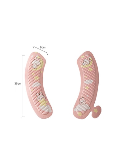 Sones Eva Yapışkanlı Tuvalet Pedi Dört Mevsim Evrensel Karikatür Sevimli Su Geçirmez Tuvalet Stickerı, Stil: Pembe Ay Tavşanı