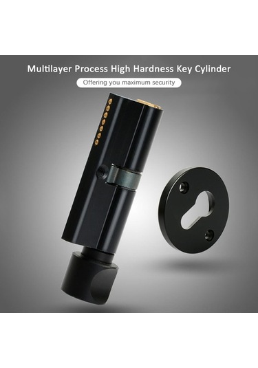 Ebitda Modern Alüminyum Kapı Kolu - Güvenlik Ve Estetik Siyah Minimalist Tasarım Siyah