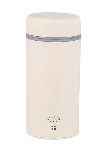 Elmpaly Kayısı Desenli Type-c Şarjlı Kapaklı Paslanmaz Çelik Termos