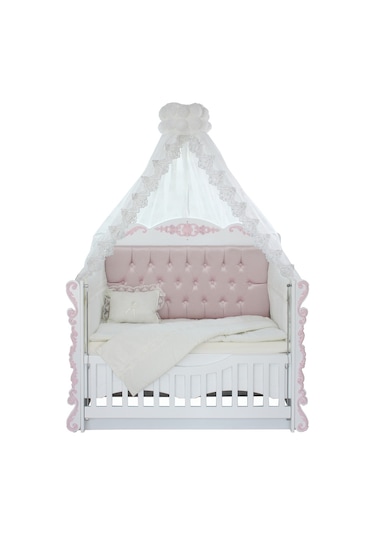 Setaymobilya Beşik, Payitaht Mdf Sallanan Beşik + Uyku Seti - Setay