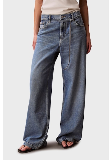 Calvin Klein Bayan Kot Pantolon Lv047e752g 3ns Mavi Mavi Calvin Klein Bayan Kot Pantolon Lv047e752g 3ns Mavi Mavi