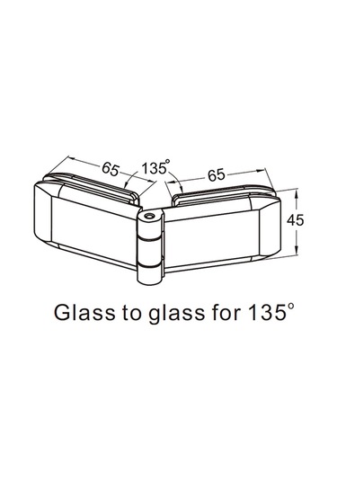 Thr-2203-mcbr Thoor Cam Kapı Menteşesi camdan Cama