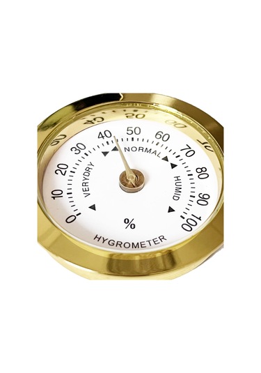 Analog Higrometre Nem Ölçer Humidor Puro Kutusu için Metal Çerçev N11.1838