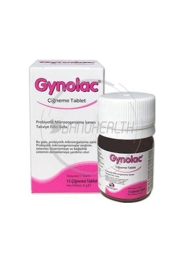 Gynolac Probiyotik 15 Ciğneme Tablet