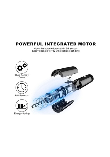 Ulzyvf Siyah Şişe Açacak, Otomatik Şaraplık Açacak, Şişe Açacağı Xy Siyah