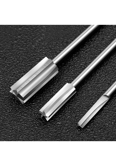 Geeroyoo 5'li Elektrikli Ahşap Oymacılık Ucu Seti - Hss Malzeme 3x8 Boyutlu Freze Uçları